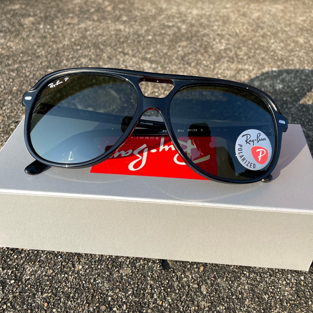 Ray-Ban “Bill” Style 2198 Black Polarized Sunglasses